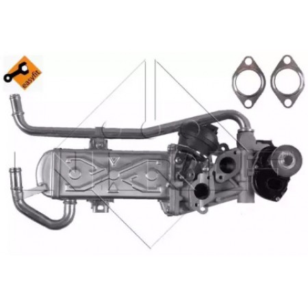 Радиатор рециркуляции ОГ (с клапаном EGR) VW Polo/Skoda Fabia 1.6TDI 09- (48214)
