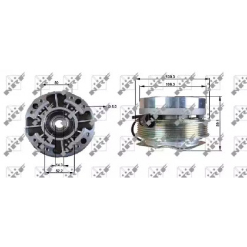 Муфта вентилятора Iveco Daily 2.4D-2.8D 85-07 (49701)