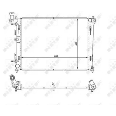 Радиатор охлаждения Hyundai I30 1.4-2.0 07-12 (53931)