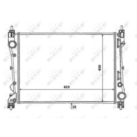 Радиатор охлаждения Fiat Doblo 1.3D/1.4 10- (53935)