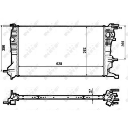 Радиатор охлаждения Renault Scenic III/Megane III 1.5 dCi 08- (53963)