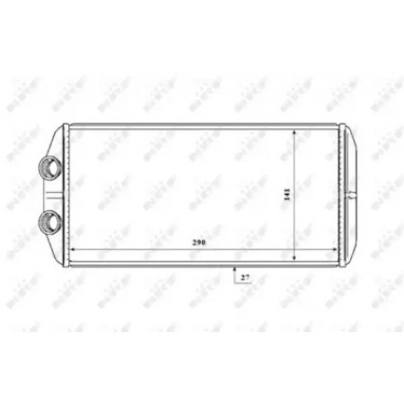 Радиатор печки Citroen Berlingo/Peugeot Partner 1.6 HDI 08- (54210)