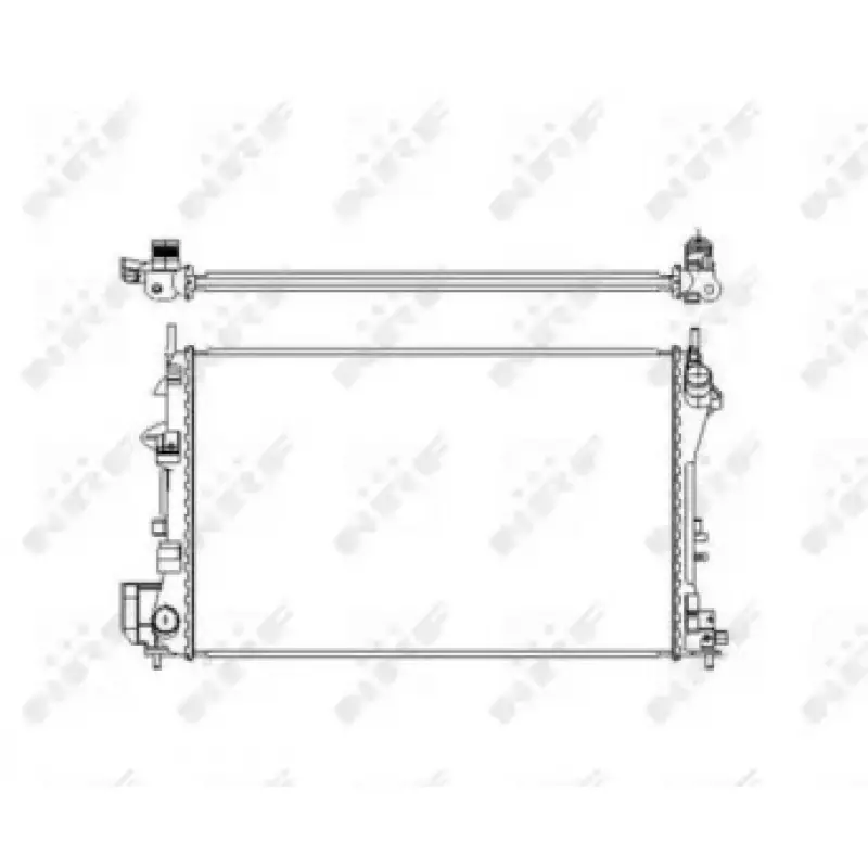 Радиатор охлаждения Opel Vectra C 1.6-1.8 16V 02- (58203)