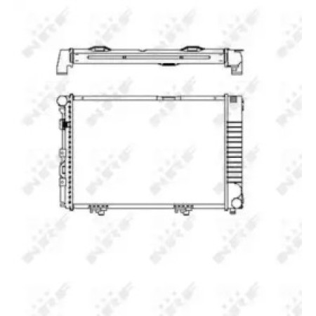Радиатор охлаждения MB E-class (W124/S124) 93-96 (58719)