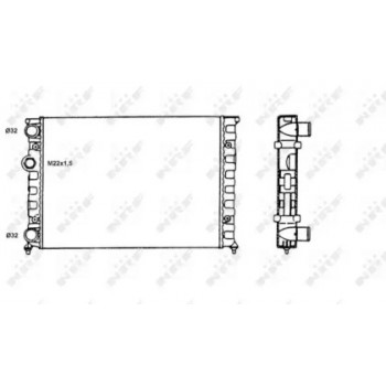 Радиатор охлаждения VW Golf III 1.4-1.6 91-99 (58819)