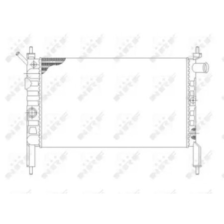 Радиатор охлаждения Opel Astra F 1.4-1.8 i -05 (58930)