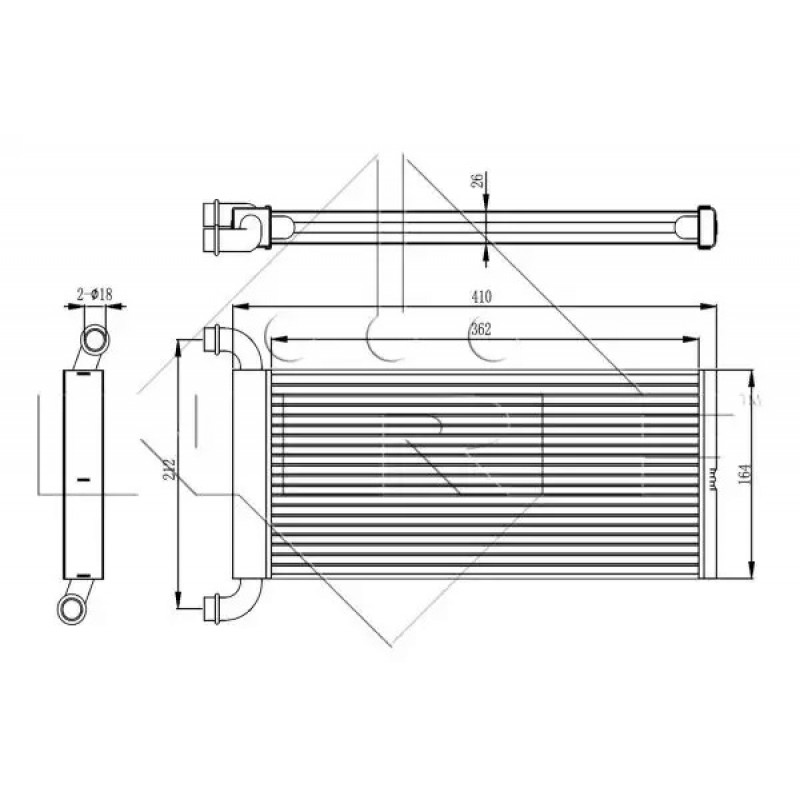 Радиатор печки MB Sprinter 06- (54326)
