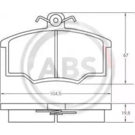Передні гальмівні колодки A.B.S. для Audi 100, 80 (80-91) 36138