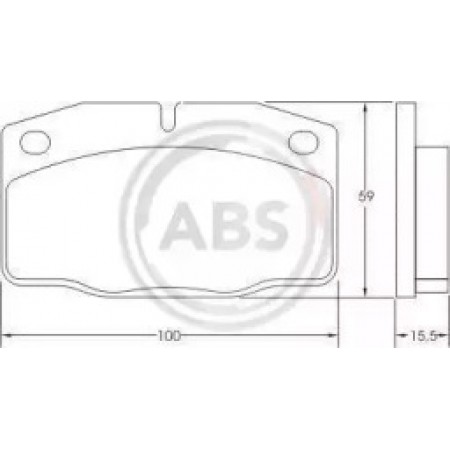 Передні гальмівні колодки A.B.S. для Opel Astra, Combo, Corsa, Kadett, Vauxhall Nova (75-01) 36145
