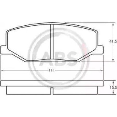 Передние тормозные колодки A.B.S. для Suzuki Jimny (91-) 36179