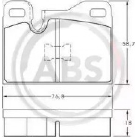 Задние/передние тормозные колодки A.B.S. для Renault Megane II 1.4 (02-08) 36398