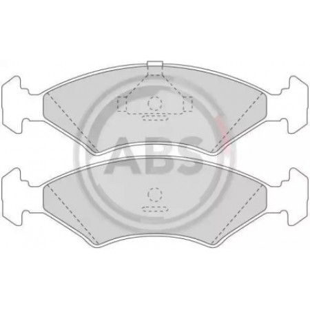Передние тормозные колодки A.B.S. для Ford Escort, Fiesta (81-02) (ATE) 36446