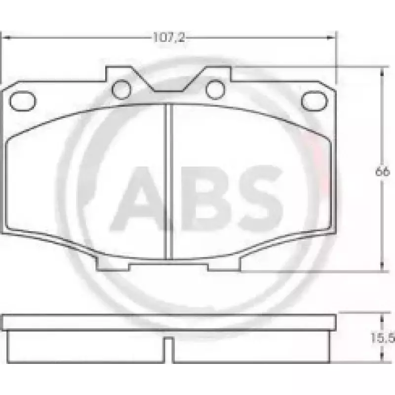 Тормозные колодки зад. Toyota Land Cruiser 84- (36462)
