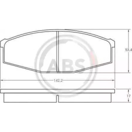 Передние тормозные колодки A.B.S. для Nissan Patrol, Fairlady (78-01) 36473