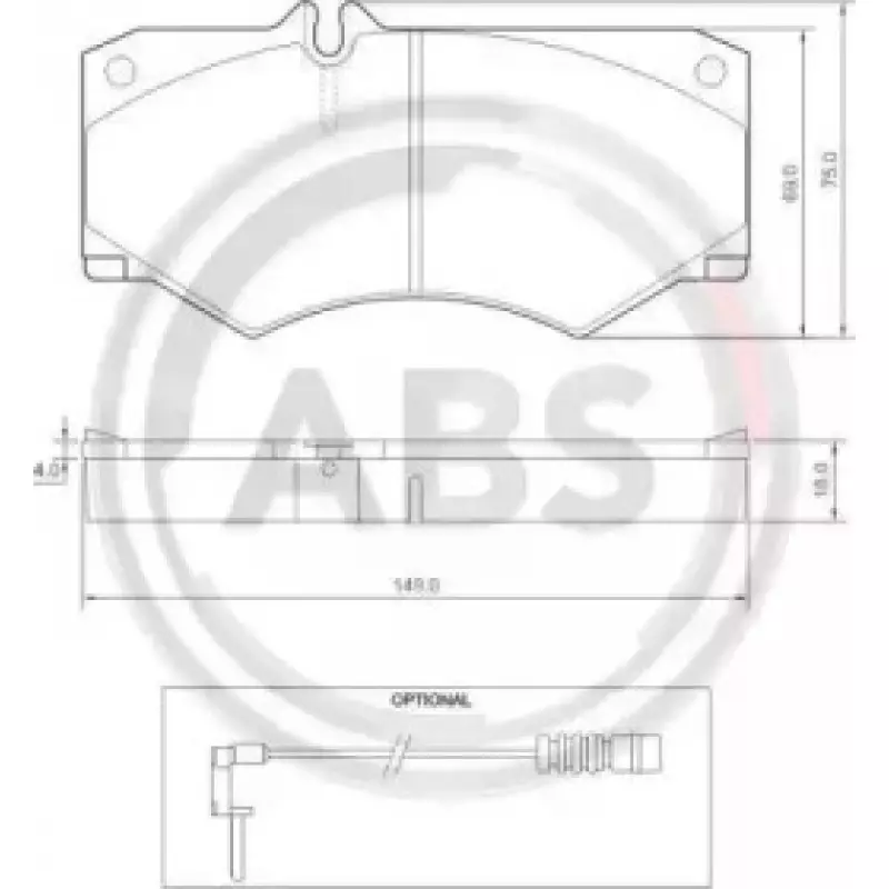 Тормозные колодки перед. MB W463/ W460 88- (36490)