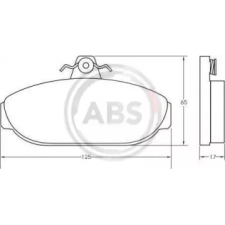 Передние тормозные колодки A.B.S. для Volvo 900 Series, 700 Series (85-98) 36505