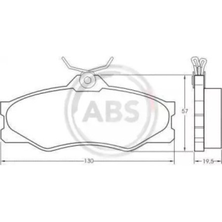 Передние тормозные колодки A.B.S. для Volkswagen Transporter, Multivan, Vanagon, Joker, Caravelle, Campmobile (81-92) 36575