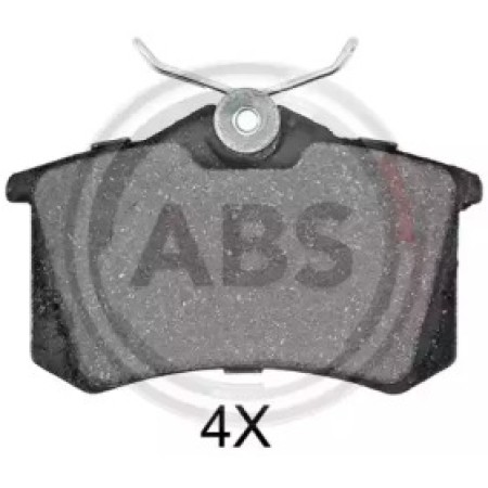 Задні гальмівні колодки A.B.S. для Volkswagen Caddy III, Caddy IV, Passat, Audi A4, A6 (Lucas) (16.4mm) 36623/1