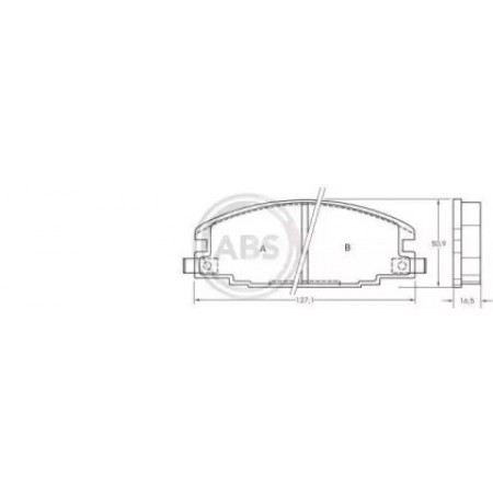 Передние тормозные колодки A.B.S. для Opel Frontera, Fiat Brava (83-12) 36632