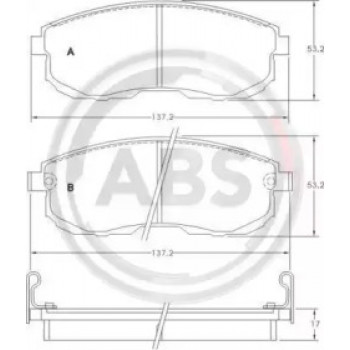 Тормозные колодки перед. Nissan Maxima 88-00 (sumitomo) (36691)