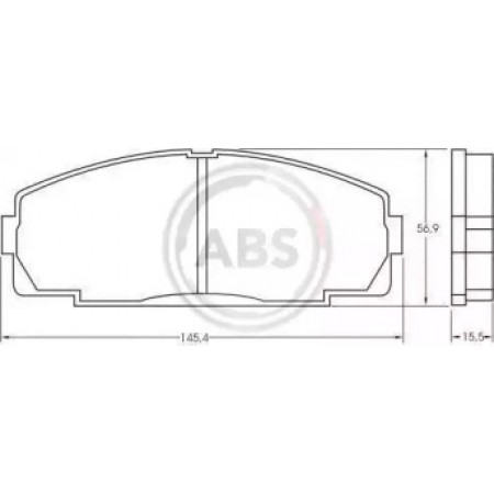Передние тормозные колодки A.B.S. для Toyota Toyoace (01-21) 36702