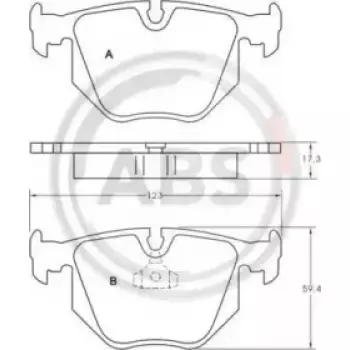 Колодки тормозные задн. E46/E34/E39/E38/E31 (90-12) (36715)