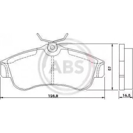 Передні гальмівні колодки A.B.S. для Nissan Almera, Primera (96-06) 36740