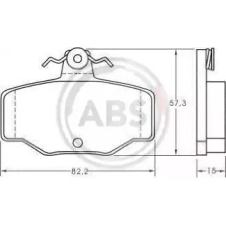 Задние тормозные колодки A.B.S. для Nissan Almera, Primera (96-06) 36741