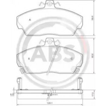 Тормозные колодки перед. Honda Civic 91-05 (TRW) (36746)