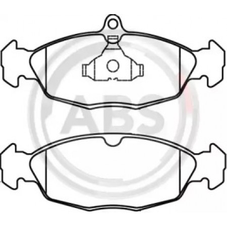 Передние тормозные колодки A.B.S. для Opel Astra, Combo, Corsa, Daewoo Lanos, Nexia (88-10) 36771