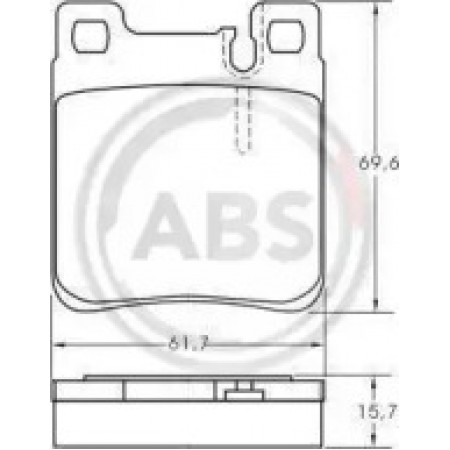 Передні гальмівні колодки A.B.S. для Mercedes W202 36787