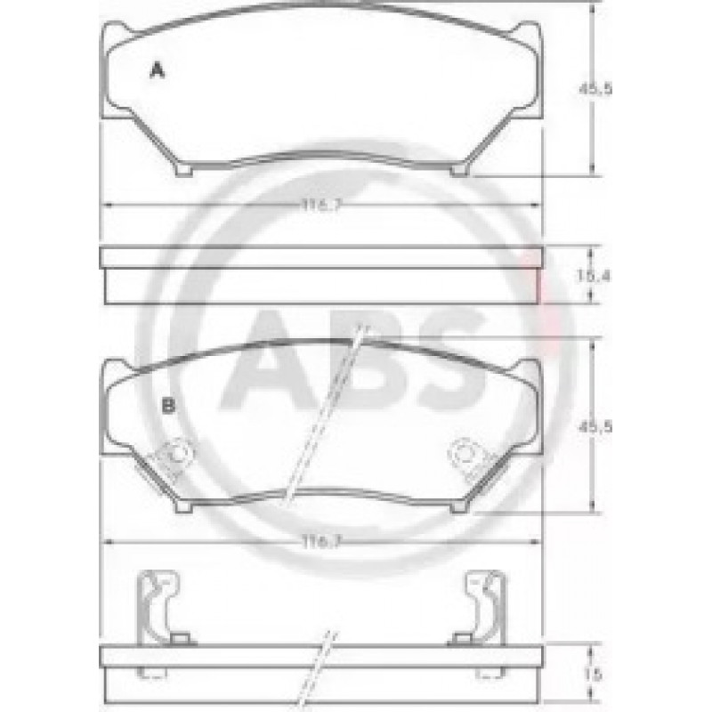 Колодки тормозные пер. Jimny/Grand Escudo/Grand Vitara/Vitara 88- (36852)