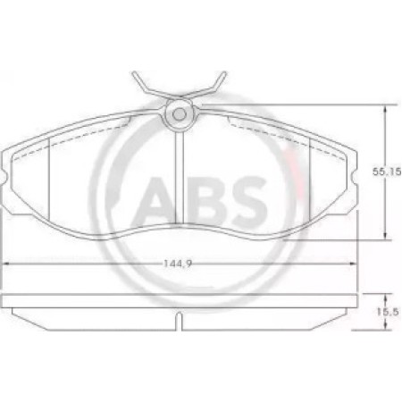 Передні гальмівні колодки A.B.S. для Nissan Terrano, Vanette, Serena, Ford Maverick (92-06) 36861