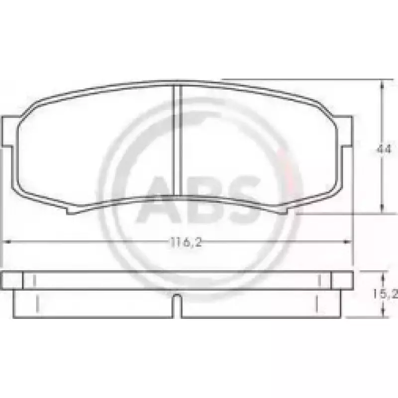 Тормозные колодки зад. Toyota Land Cruiser 84- (36875)