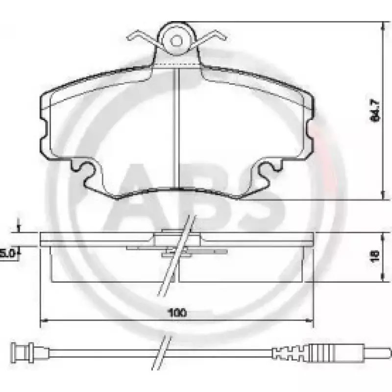 Тормозные колодки перед. Logan 05-/Megane 96-03/Clio 91-05 (36881)