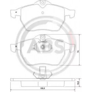 Тормозные колодки перед. Vectra B 95-03 (ATE) (36897)