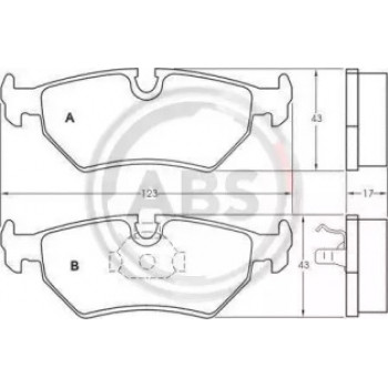 Тормозные колодки перед. Combo/Corsa -01/Astra/Vectra -96/Lanos (36900)