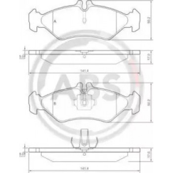 Тормозные колодки зад. Sprinter 208-216 96-06 (ATE) (36902)