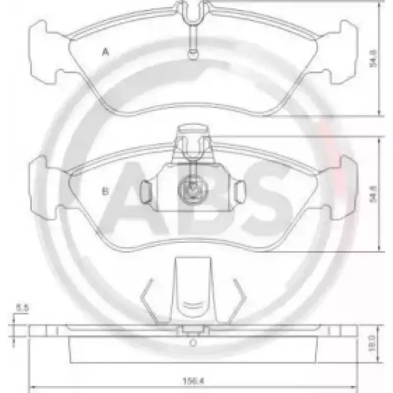 Тормозные колодки зад. Sprinter 308-316 96-06 (ATE) (36913)