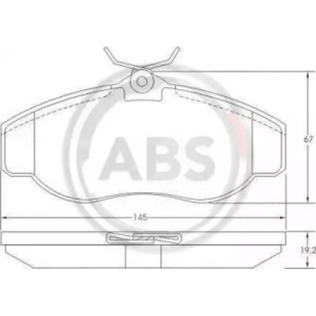 Передние тормозные колодки A.B.S. для Land Rover Discovery, Range Rover (94-04) 36941