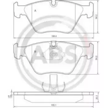 Тормозные колодки перед. BMW 5 (E39) 2.0-3.5i 95-03 (36998)