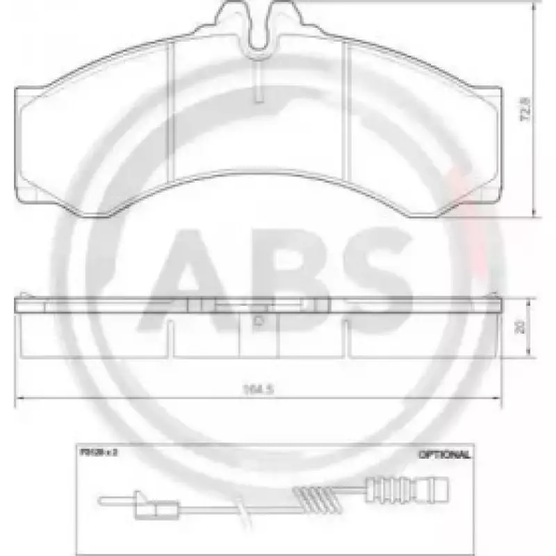 Тормозные колодки перед/зад Sprinter/LT 96-06 (спарка)/Vario 2.9TD (37000)