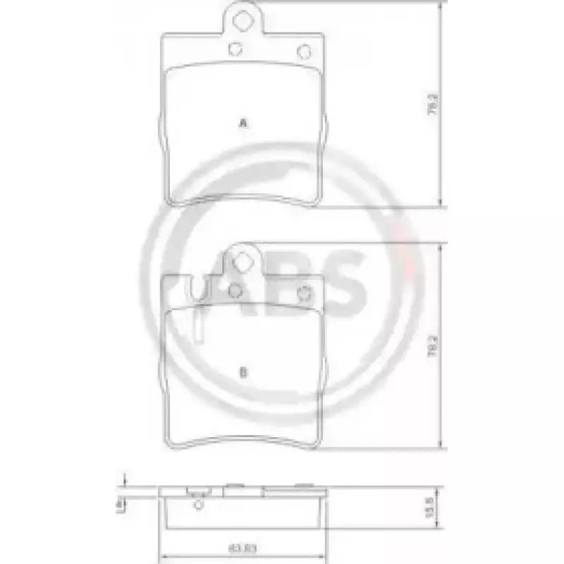 Тормозные колодки зад. MB C/E-класс (W202/210) (ATE)/(W211) 4Matic (37022)