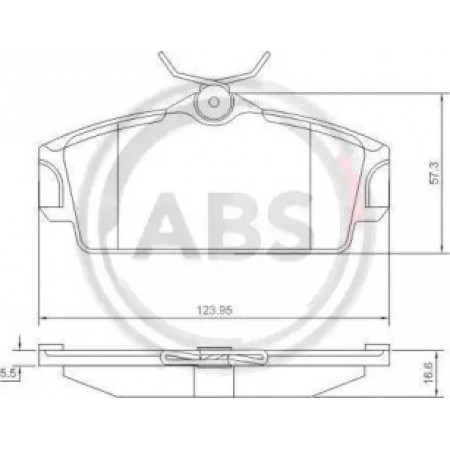 Передні гальмівні колодки A.B.S. для Nissan Almera, Primera (91-02) (TRW) 37046
