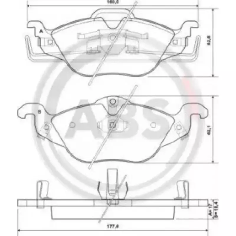 Тормозные колодки зад. Combo 05-/Astra G/H (37065)