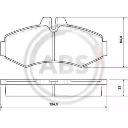 Передние тормозные колодки A.B.S. для Mercedes Vito 638 (99-03) 37095