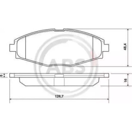 Передние тормозные колодки A.B.S. для Chery Benni, Daewoo Lanos, Matiz, Sens, Chevrolet Spark (97-21) 37139