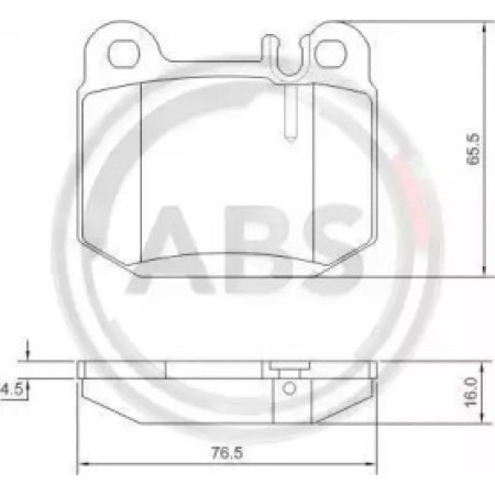 Задние тормозные колодки A.B.S. для Mercedes M-Class W163 (98-05) (ATE) 37194
