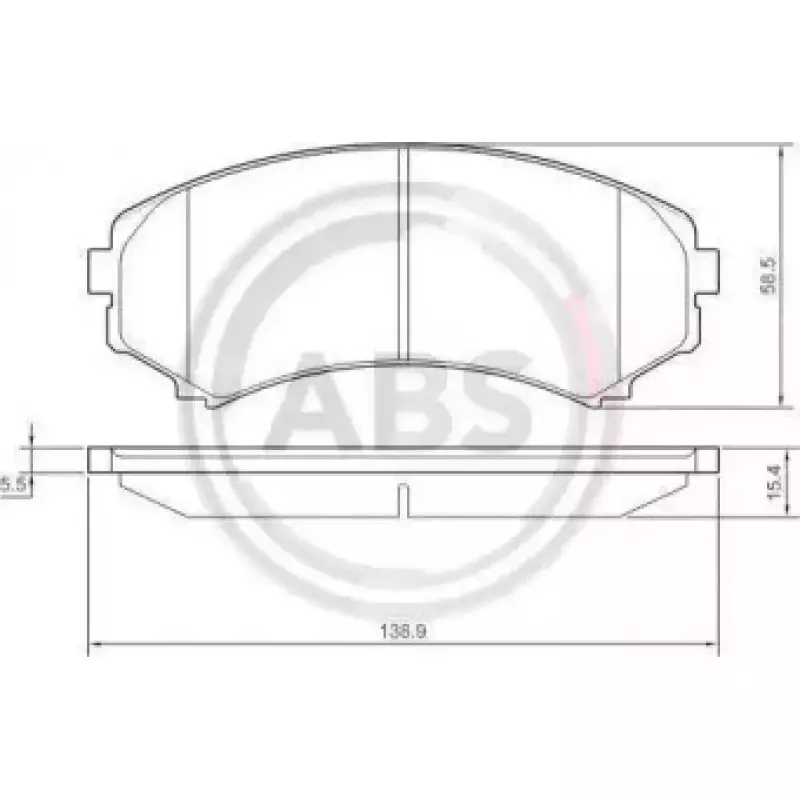 Тормозные колодки перед. Mitsubishi Grandis 04-11/Pajero 90- (sumitomo) (37203)