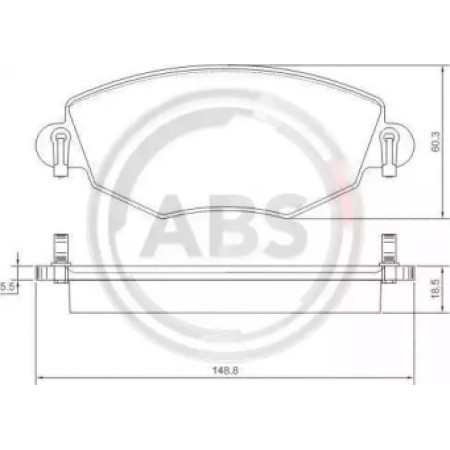 Передние тормозные колодки A.B.S. для Ford Mondeo III, Jaguar X-TYPE (00-07) (Bosch) 37215